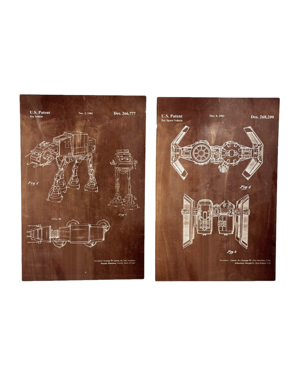 Star Wars toy patent print metal wall art (2)